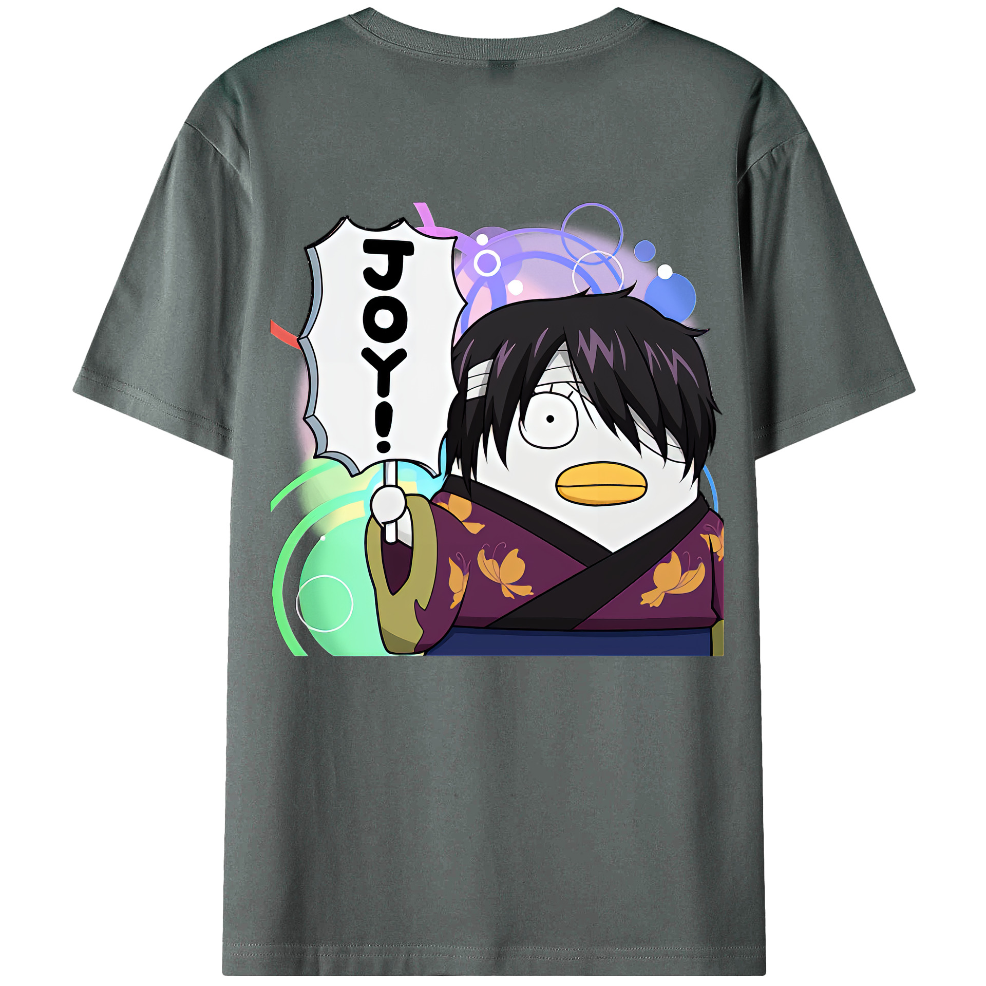 （画像用） ぎんたま 坂田銀時（さかたぎんとき） 神楽 志村新八（しむら しんぱち） GINTAMA Sakata Gintoki Kagura Shimura Shinpachi 綿100％半袖Tシャツ（背面プリント）